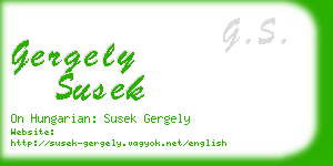 gergely susek business card